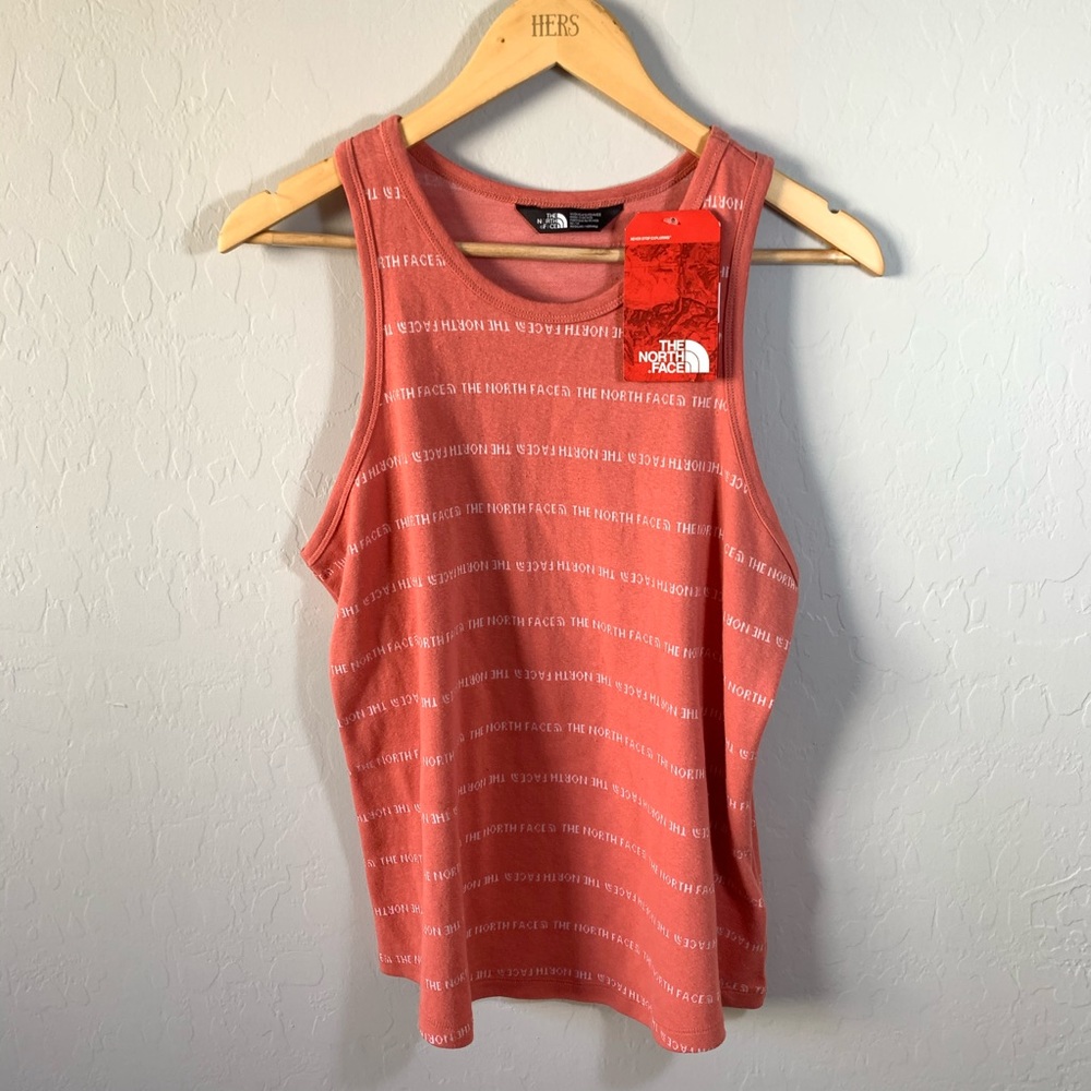 NWT The North Face Red Logos Print Tank top Size M